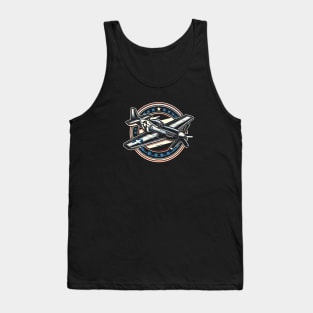 Legendary P-51 Mustang Fighter Aircraft Art Tank Top